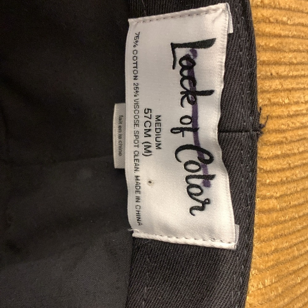 Free people lack of color sandy cord hat size medium new without tags - Picture 9 of 9